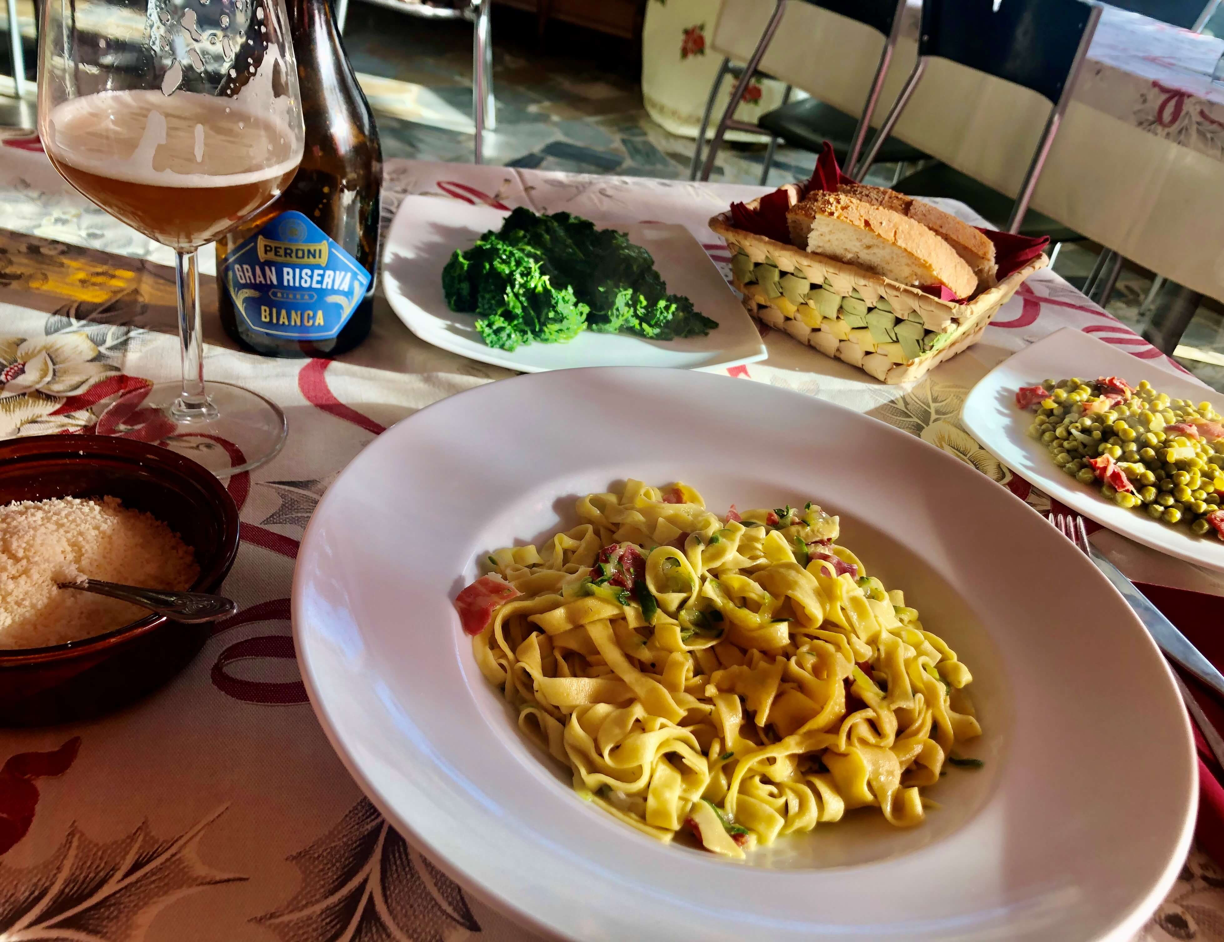 pasta at taverna de Imiracoli da Mangiafuoco